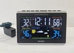 Sharp Atomic Weather Station SPC1027 Color Display Indoor Outdoor Temp Clock. Fixed Price $37.99.
