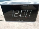 Itoma Clock Radio, Digital Fm Dual Alarm, Usb Charge Port CKS507. Fixed Price $17.00.