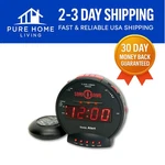 Digital Sonic Bomb Alarm Clock With 113DB Sound & Bed Shaker, Compact Size. Fixed Price $69.99.