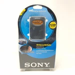 Sony SRF-59 Am Fm Walkman Radio Gray W/ Headphones Belt Clip New Sealed Nos. Fixed Price $99.99.