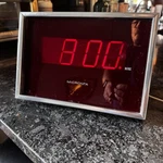 Vintage Micronta Electric Digital Led Wall Desk Clock 63-805A Black Chrome Works. Fixed Price $30.00.