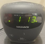 Magnavox AJ-3140 Am/fm Dual Alarm Clock Radio Display Black Tested/working. Fixed Price $17.99.