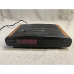 Sony Dream Machine ICF-C420 Dual Alarm Clock Radio Wood Grain Vintage Mcm Black. Fixed Price $23.99.