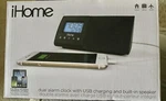 Ihome Usb Charging Dual Alarm Digital Clock Speaker For Iphones & Tablets MP3. Fixed Price $7.99.