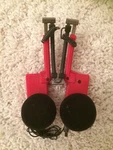 Vintage Fm Stereo Folding Headphones With Antenna Works Model 7-1284D. Fixed Price $25.00.