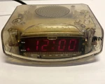 Jwin JL-204C Am/fm Clear Plastic Alarm Clock Radio. Fixed Price $18.99.