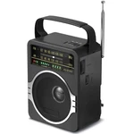 Jeujug Portable Am Fm Radio, Bluetooth 5.0 Radios Watts Loud Black. Fixed Price $40.03.