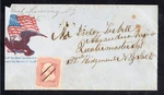 Civil War Union Patriotic Cover Mr. Dr., Alexandria Virginia Quartermaster Srgt. Fixed Price $129.88.