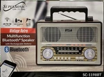 Supersonic - SC1198BT Retro Multi Function Bluetooth Speaker. Fixed Price $69.95.