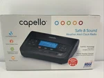 Capello CR2W Safe And Sound Noaa Weather Alert Clock Radio New Open Box. Fixed Price $35.81.