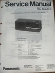 Panasonic RC-6320 Service Manual Clock Radio. Fixed Price $24.99.