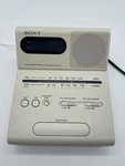 Vintage Sony Dual Alarm Clock Fm Radio ICF-C770L Cream Retro Tilt Tested Works. Fixed Price $19.99.