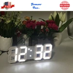 Digital 3D Led Wall Desk Alarm Clock 9.7" Brightness Adjustable Gift Present. Fixed Price $11.99.