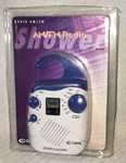 New Old Stock Blue Curtis Shower Am/fm Radio RS28. Fixed Price $14.92.