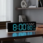 7-INCH Led Digital Alarm Clock With Bottom Glow Light Displays Time, Date, Day,. Fixed Price $14.73.