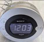 Sony Dream Machine Clock Radio Silver Cd Player Ipod Iphone Dock Alarm. Fixed Price $27.99.