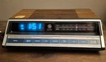 General Electric 7-4662A Electronic Touch Control Alarm Clock Radio Blue. Fixed Price $40.00.