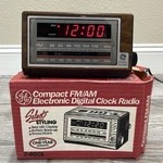 Ge Compact Fm/am Electronic Digital Clock Radio 7-4601. Fixed Price $38.00.