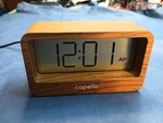 Capello Window Digital Alarm Clock With Usb 2A Charger Wood Finish. Fixed Price $8.00.