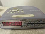 Sony Dream Machine ICF-C295 Transparent Blue Fm/am Digital Alarm Clock (b-grade. Fixed Price $79.99.
