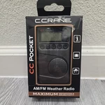 C. Crane Cc Pocket Am/fm Noaa Weather Radio With Clock & Sleep Timer. Fixed Price $74.99.
