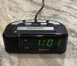 Black Timelink Alarm Clock Used 3-7" Loud Timer Good Condition. Fixed Price $5.59.