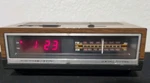 Vintage 80'S General Electric Digital Walnut Grain Alarm Clock Radio S2. Fixed Price $30.00.