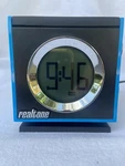 Realtone Retro Blue Cube Am/fm Dual Alarm Digital Radio. Fixed Price $14.00.