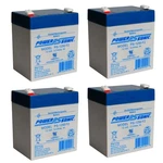 Power-sonic PS-1250F2 12V 5AH Home Alarm Security System Sla Battery 4 Pack. Fixed Price $62.99.