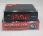 Spartus Digital Alarm Clock Model 66900 New Original Packaging Electric Black. Fixed Price $24.00.