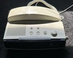 Ge #2-9710A Fm/am Clock Radio Alarm 12 Number Memory Telephone Combo ''works''. Fixed Price $19.99.