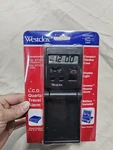 Westclox Travelmate Folding Alarm Clock Quartz L.c.d. Black 47508 #11. Fixed Price $25.00.