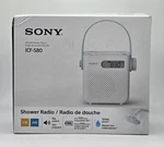 Sony ICF-S80.CE7 Splash Proof Shower Radio With Speaker White Eu Version. Fixed Price $124.99.