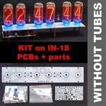 Nixie Clock Kit Diy IN-18 Pcb+all Parts Arduino Comp. 12/24H Without Tubes. Fixed Price $99.95.