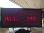 Brg Precision Products 6618P Digital Date & 2 Time Zone Clock Changeable Colors. Fixed Price $400.00.