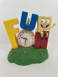 Spongebob Squarepants Fun Alarm Clock Elk Time Thinktek 2002 Plankton Battery Op. Fixed Price $44.99.