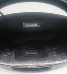 Imode IP220 Black Digital Alarm Clock Fm/am Radio Ipod Iphone Docking Station. Fixed Price $12.00.