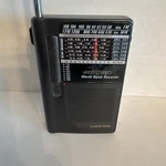 Sharper Image VA100 Mini World Band Receiver Fm Mw Stereo 4 X 1/2 Working. Fixed Price $25.00.
