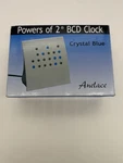 Anelace Powers Of Bcd Clock Crystal Blue Binary Numbers 12 /24 Hour Mode. Fixed Price $39.99.