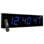 New Ivation 48" Large Led Digital Wall Clock Blue Display Timer Remote Free Ship. Fixed Price $117.94.