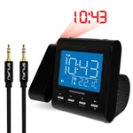 Magnasonic EAAC601 Projection Clock Radio & Bonus 3.5MM Aux Stereo Cable. Fixed Price $44.99.