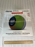 Ihome IBT29 Bluetooth Color Changing Dual Alarm Clock Am/fm Usb W/ Voice Control. Fixed Price $49.95.