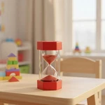 1-MINUTE Educational Sand Timer Bright Red 6.3" Hourglass For Kids Learning. Fixed Price $15.94.