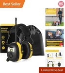 Prohear 027 Am Fm Radio Headphones With Digital Display, 25DB Nrr, Safety. Fixed Price $60.05.