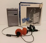 Sanyo RP50 Am/fm Stereo Portable Radio & Headphones Vintage Working. Fixed Price $29.00.