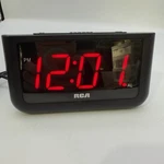 Rca Digital Alarm Clock Model RCD30-A Large Display Battery Backup Works. Fixed Price $11.01.