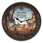 Rivers Edge Products 15-INCH Wall Clock, Distressed Analog With Tin. Fixed Price $26.87.