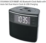 Sylvania SCR1986BT-AS Bluetooth Clock Radio With Auto-set Dual Alarm. Fixed Price $36.95.