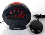 Sonic Alarm Bomb Clock Vibrating With Bed Shaker - Black Clean. Fixed Price $28.87.