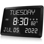 Raynic Digital Clock, 11.5" Large Display Calendar With Day And Date, I.... Fixed Price $48.28.